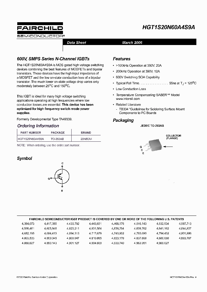 HGT1S20N60A4S9A_4894296.PDF Datasheet