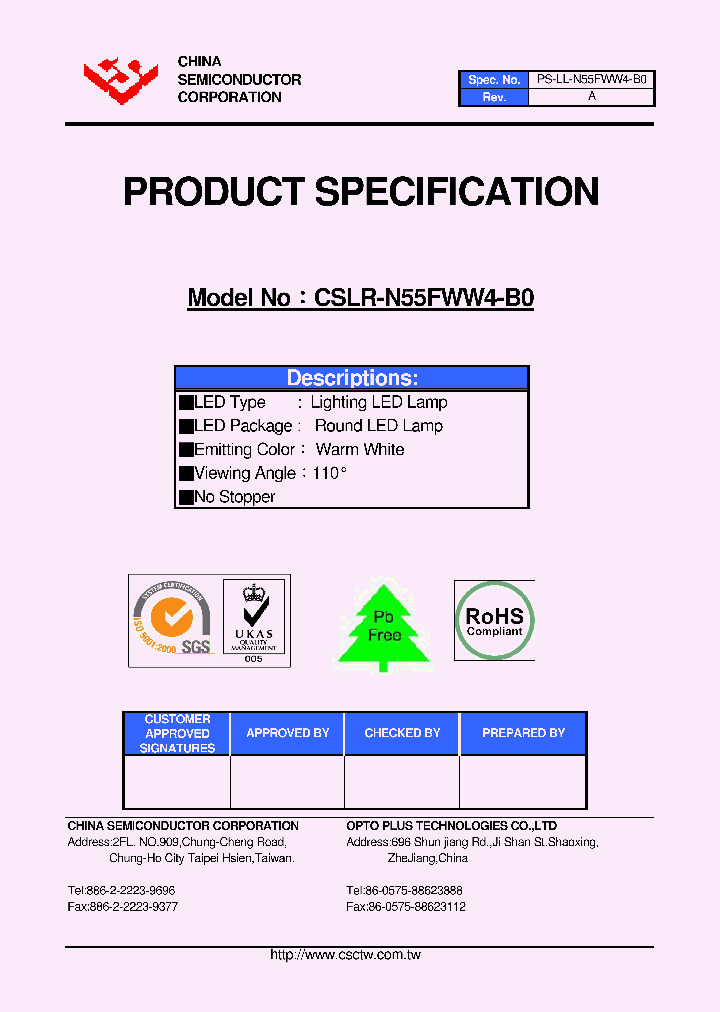 CSLR-N55FWW4-B0_4913268.PDF Datasheet