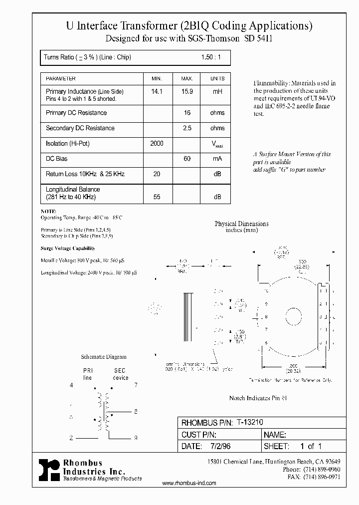 T-13210_4921215.PDF Datasheet
