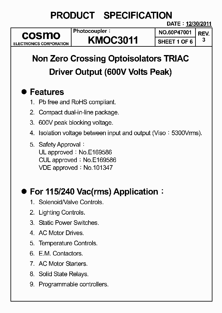 KMOC3011_4922832.PDF Datasheet