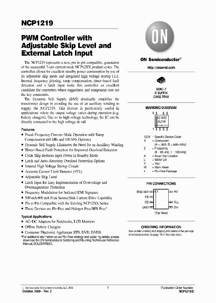 NCP1219BD65R2G_4918026.PDF Datasheet