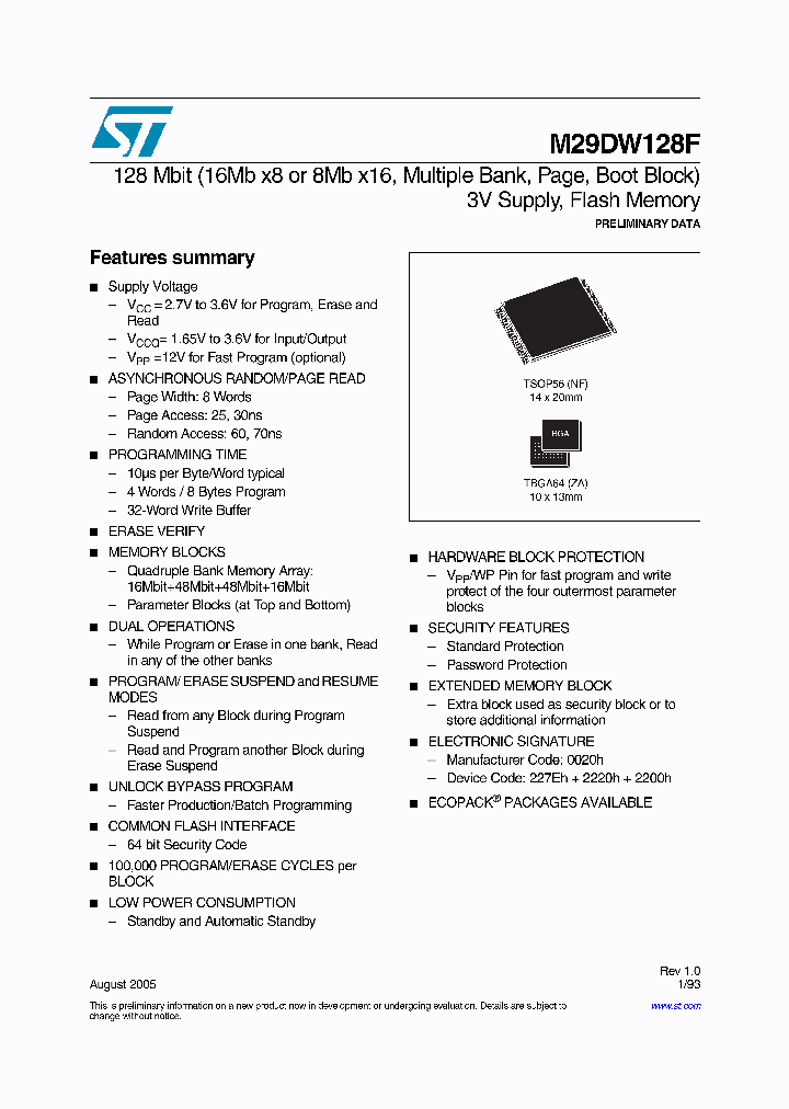 M29DW128F70ZA6_4928511.PDF Datasheet