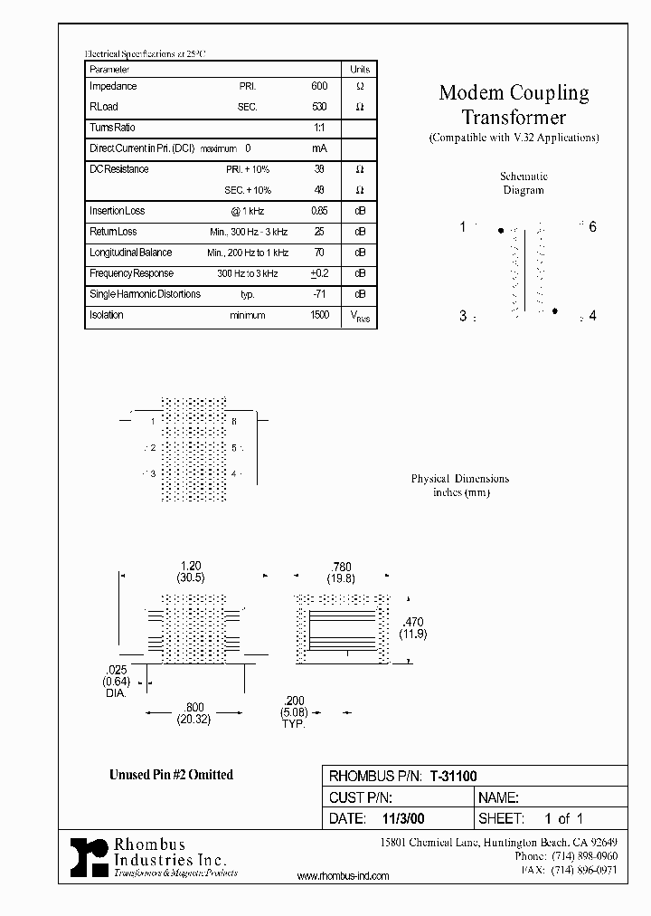 T-31100_4928990.PDF Datasheet
