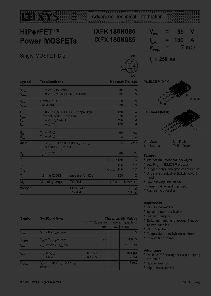 IXFX180N085_4927487.PDF Datasheet