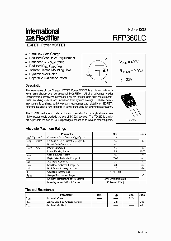 IRFP360LCPBF_4933821.PDF Datasheet