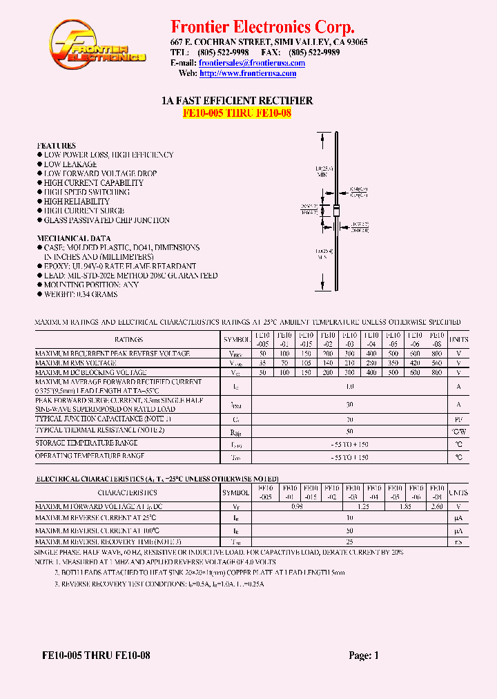 FE1-015_4937410.PDF Datasheet