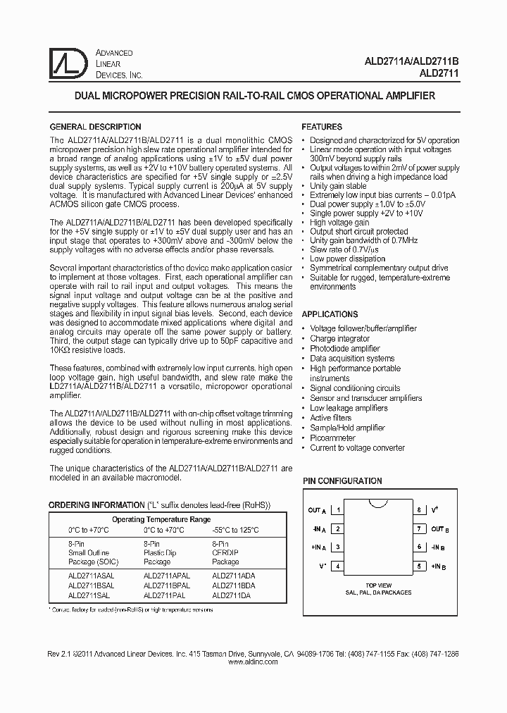 ALD2711DA_4935237.PDF Datasheet