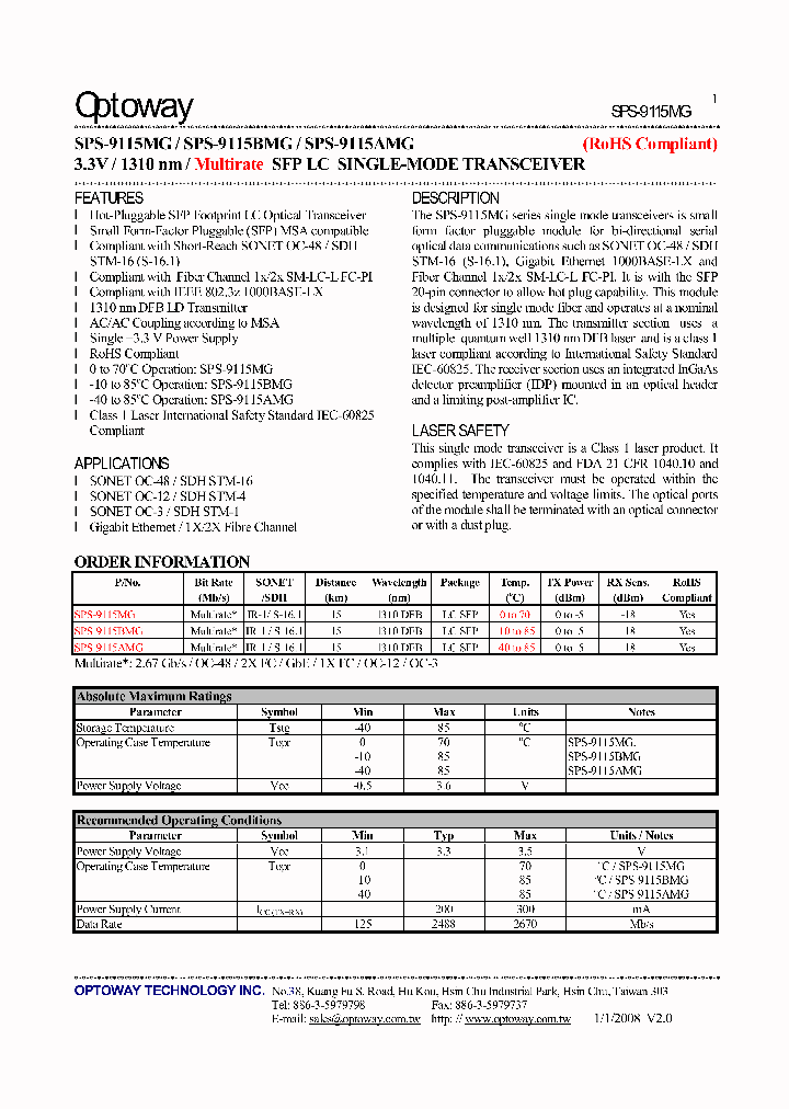 SPS-9115AMG_4936312.PDF Datasheet