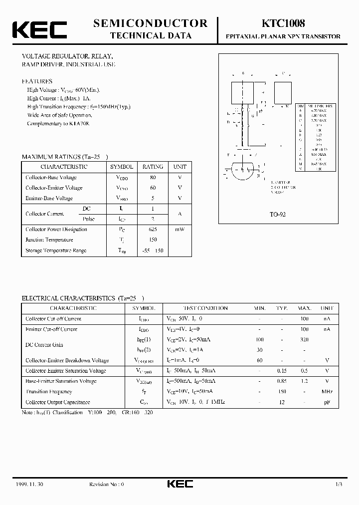 KTC1008_4943947.PDF Datasheet