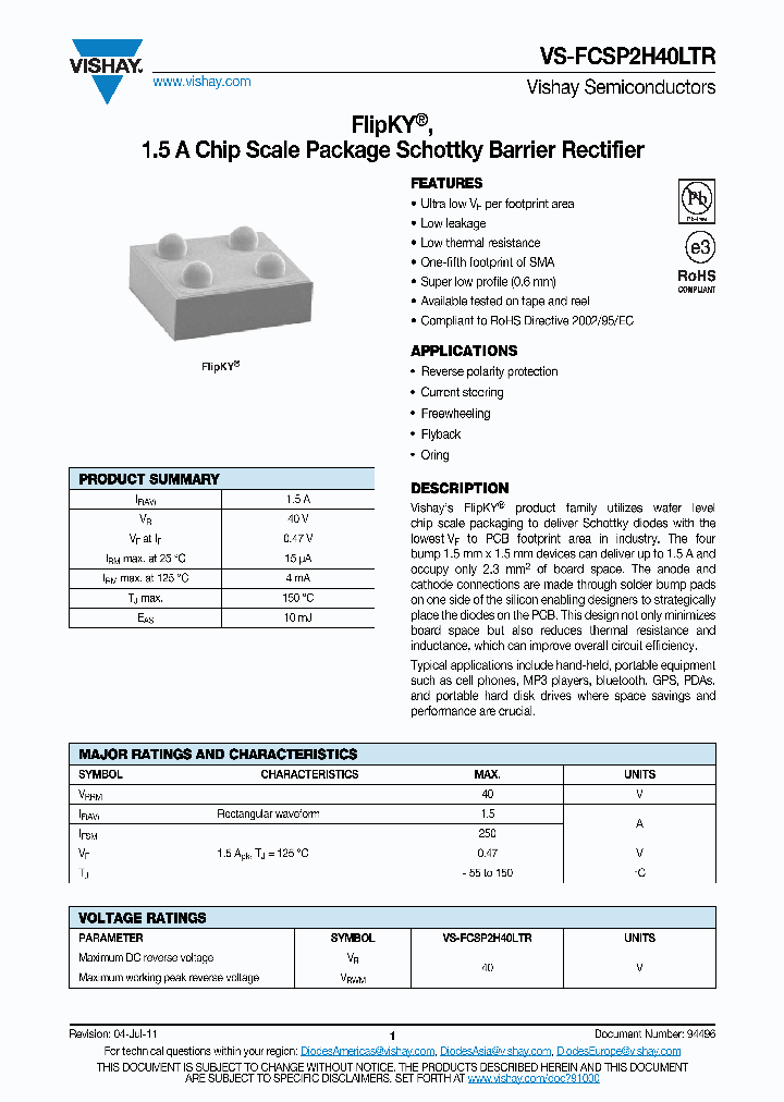 FCSP2H40LTR_4946252.PDF Datasheet