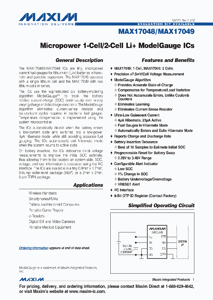 MAX17049G_4947911.PDF Datasheet