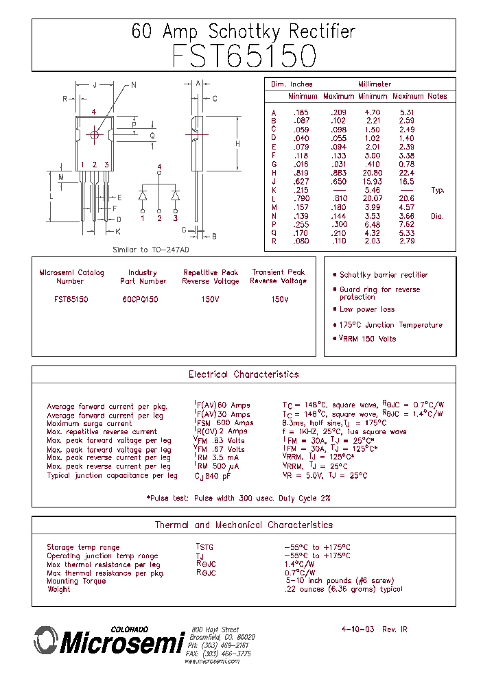 60CPQ150_4947324.PDF Datasheet