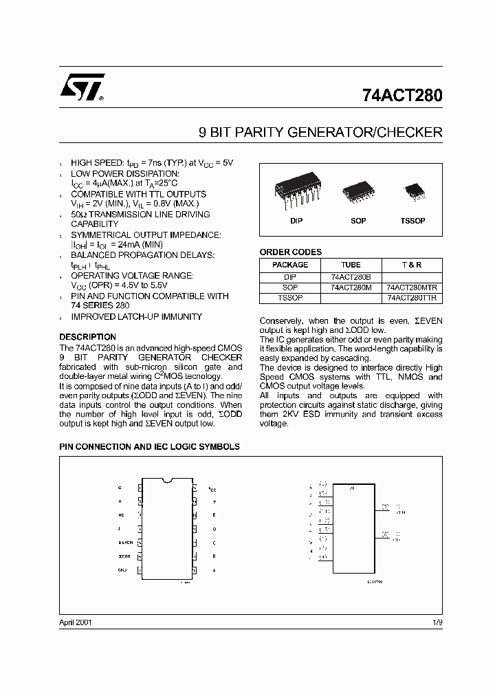 74ACT280MTR_4949417.PDF Datasheet