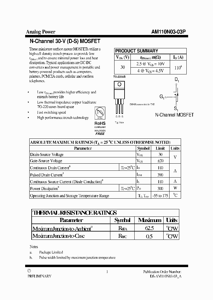 AM110N03-03P_4950317.PDF Datasheet