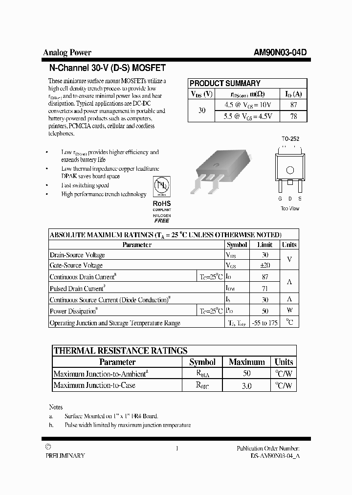 AM90N03-04D_4950318.PDF Datasheet