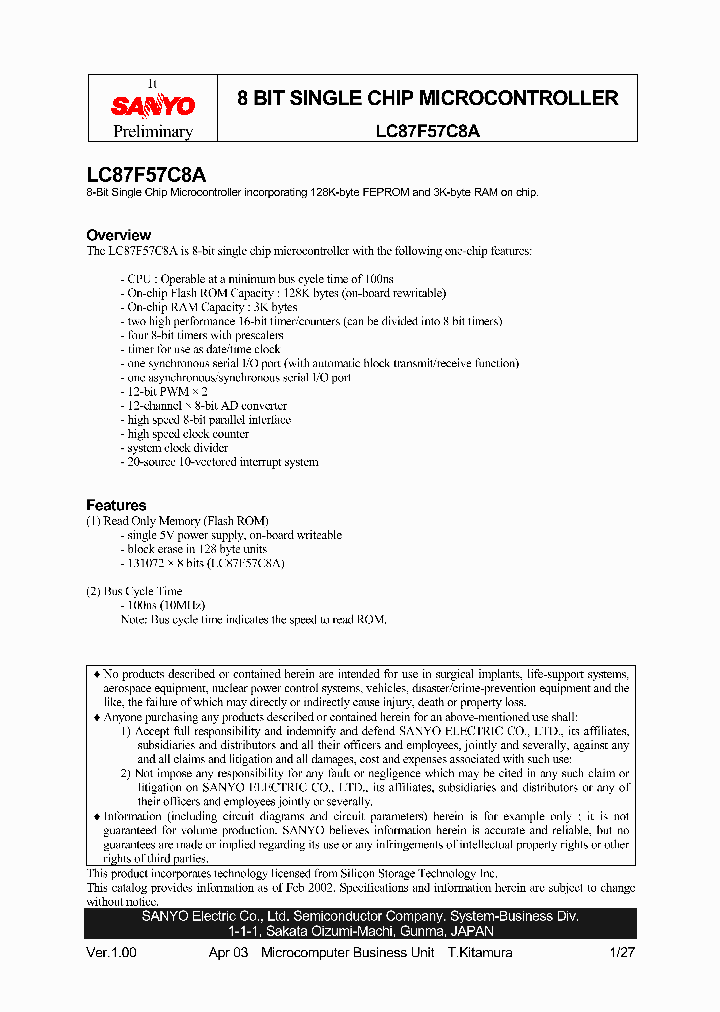 LC87F57C8A_4949935.PDF Datasheet