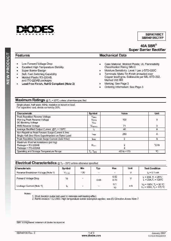 SBR40100CTFP_4954142.PDF Datasheet