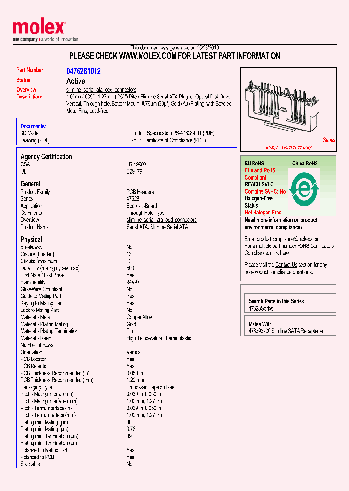 47628-1012_4957573.PDF Datasheet