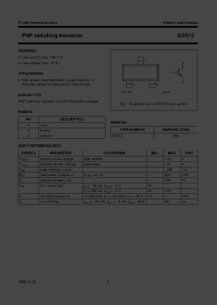 BSR12TR_4957781.PDF Datasheet
