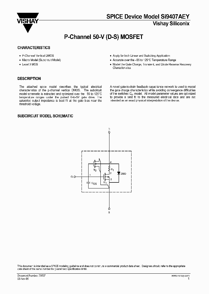 SI9407AEY-DS_4958942.PDF Datasheet