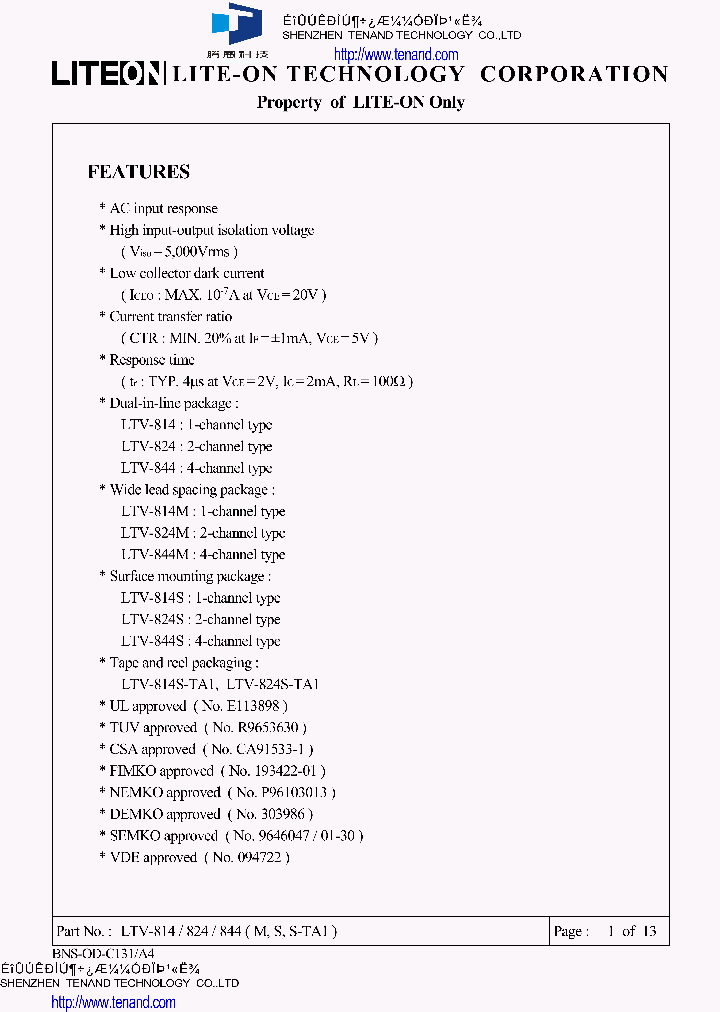 LTV-814_4959344.PDF Datasheet