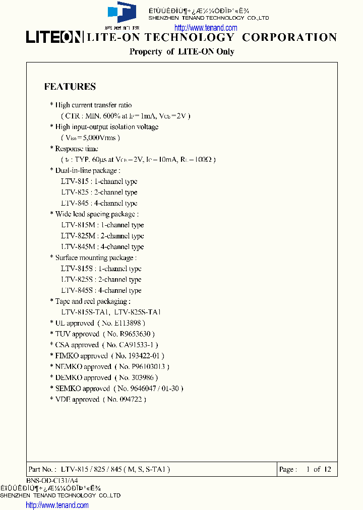 LTV-815M_4959358.PDF Datasheet