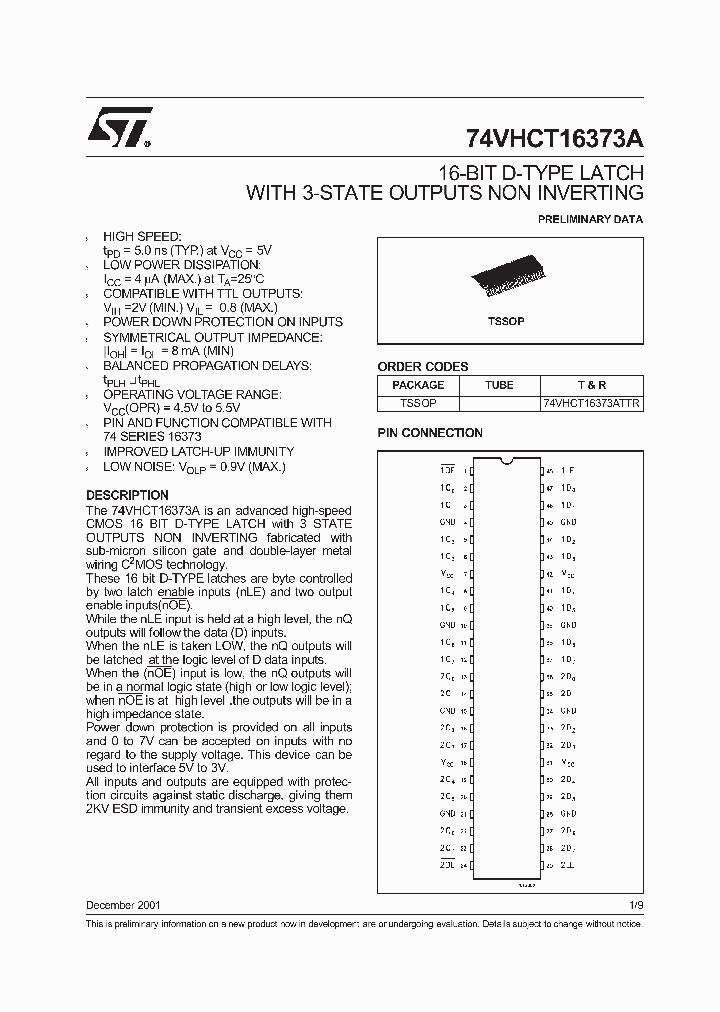 74VHCT16373TTR_4960118.PDF Datasheet