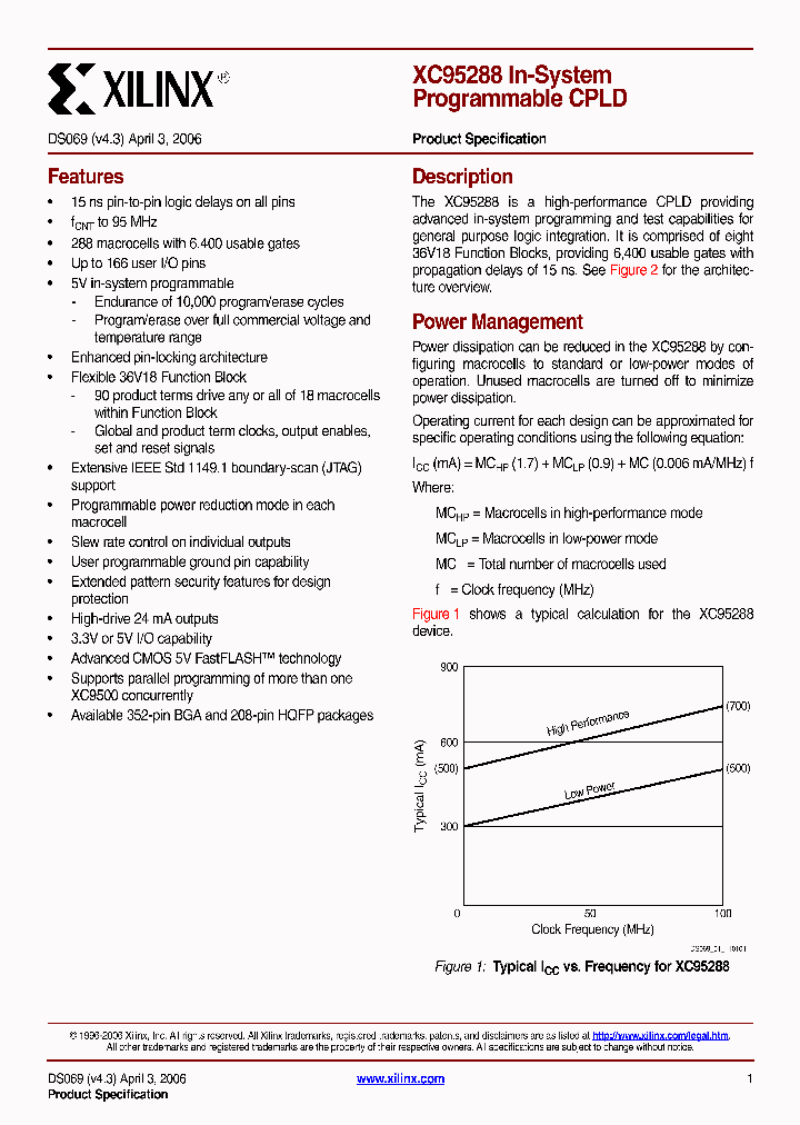 XC95288-15BG352C_4962639.PDF Datasheet