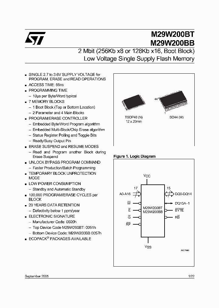 M29W200BB90N1E_4964616.PDF Datasheet