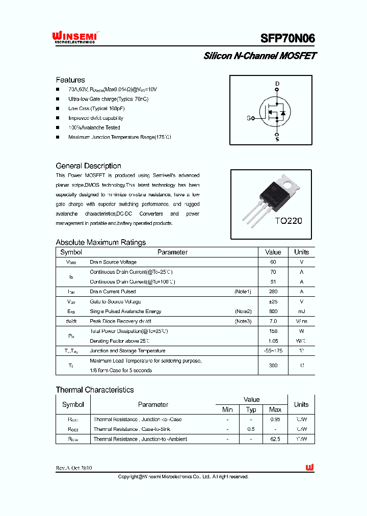SFP70N06_4963918.PDF Datasheet