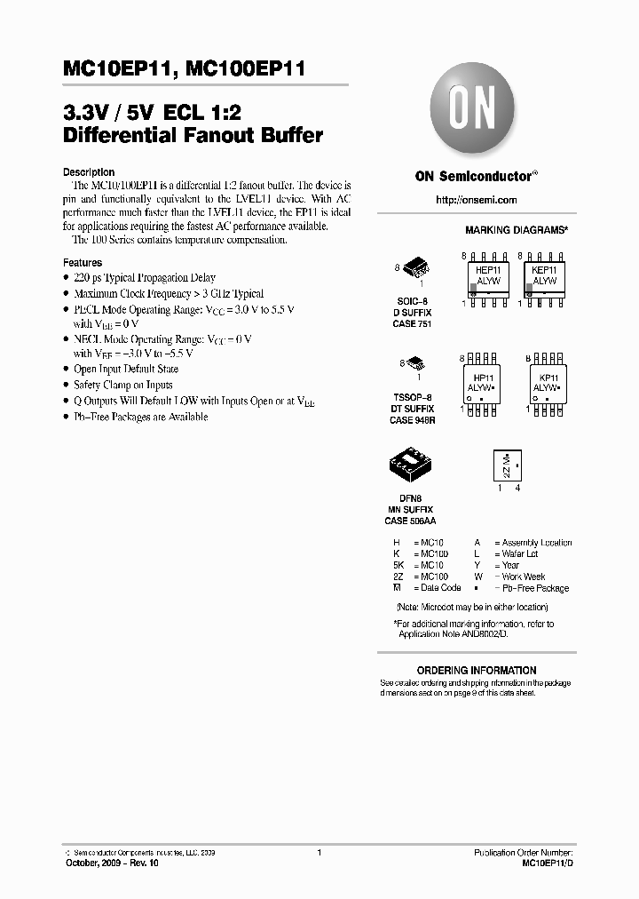 MC10EP11MNR4_4963624.PDF Datasheet