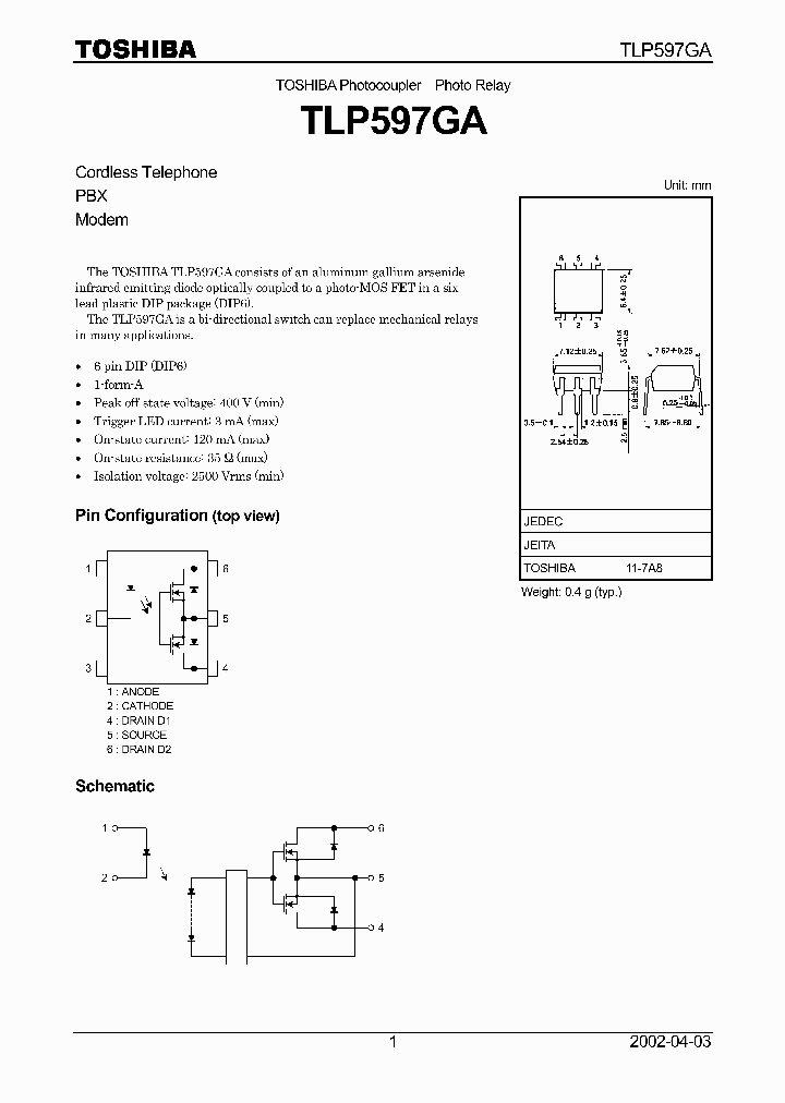 TLP597GA_4962891.PDF Datasheet