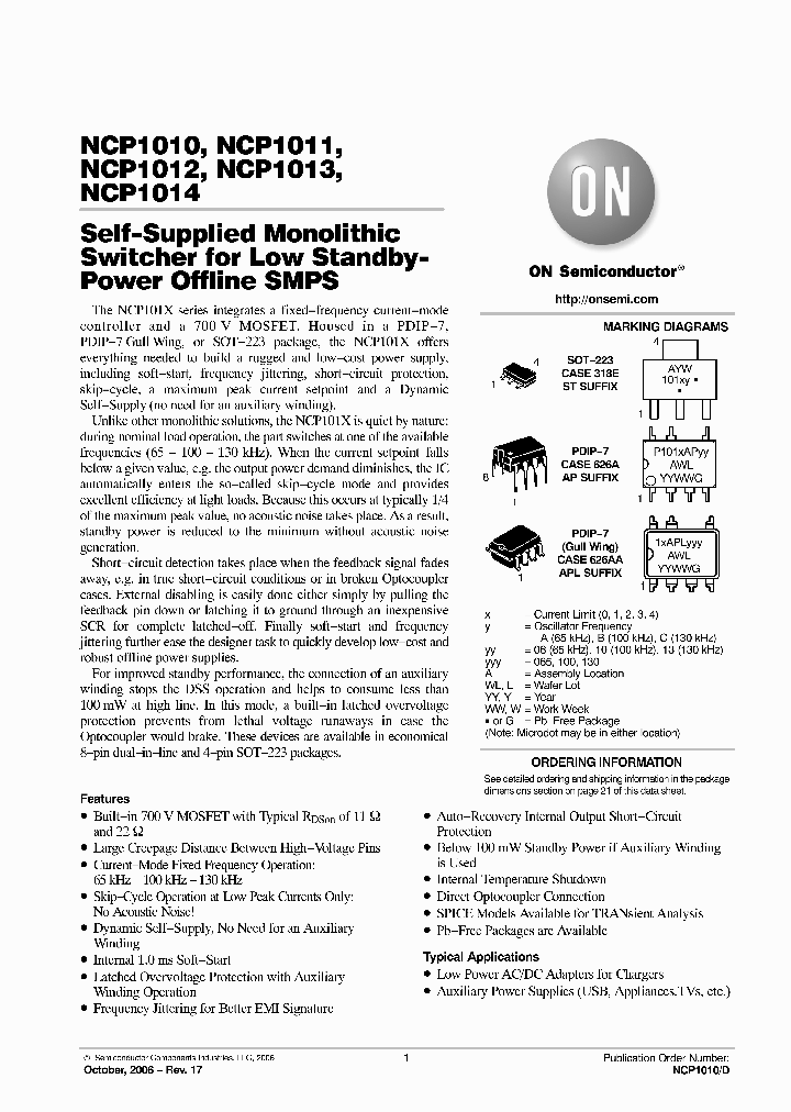 NCP1012APL065R2G_4971536.PDF Datasheet