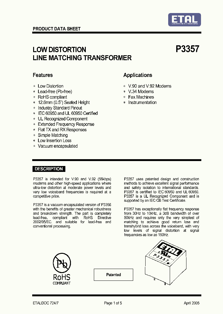 P3357_4971317.PDF Datasheet