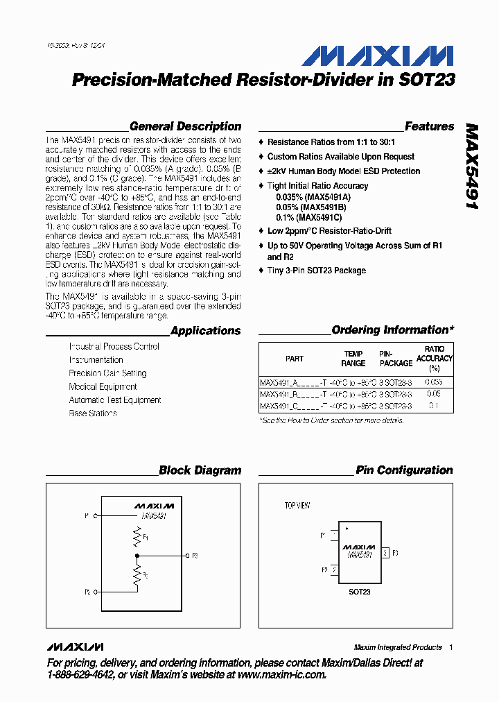 MAX5491VC10000T_4976988.PDF Datasheet