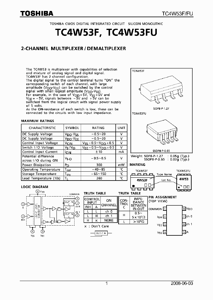 TC4W53FU08_4975087.PDF Datasheet