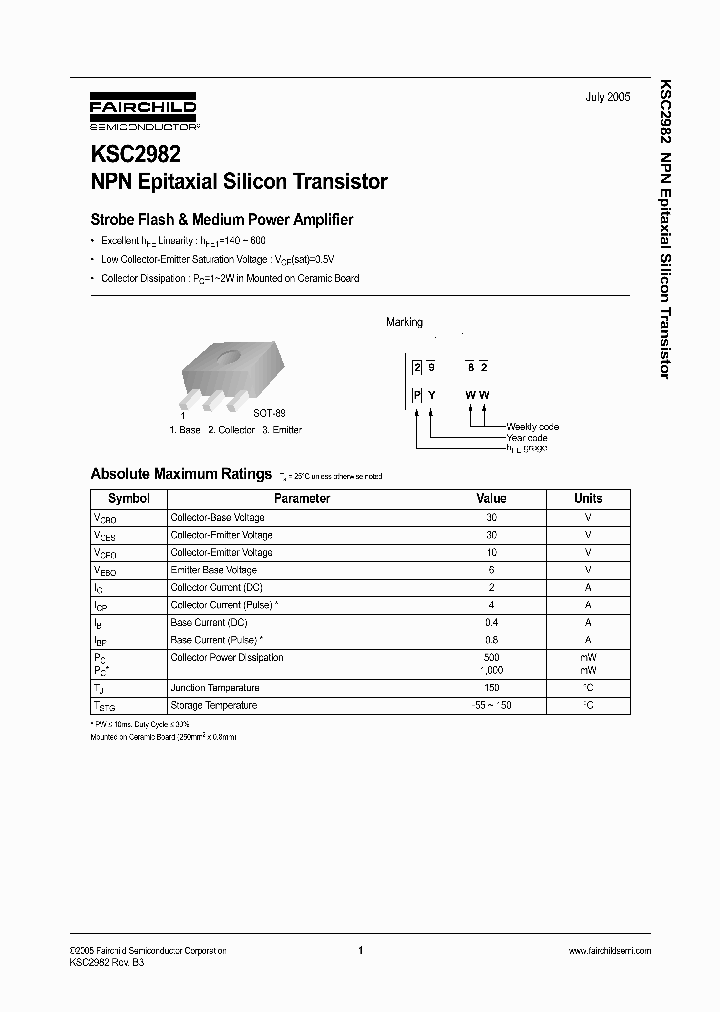 KSC2982DTF_4982571.PDF Datasheet
