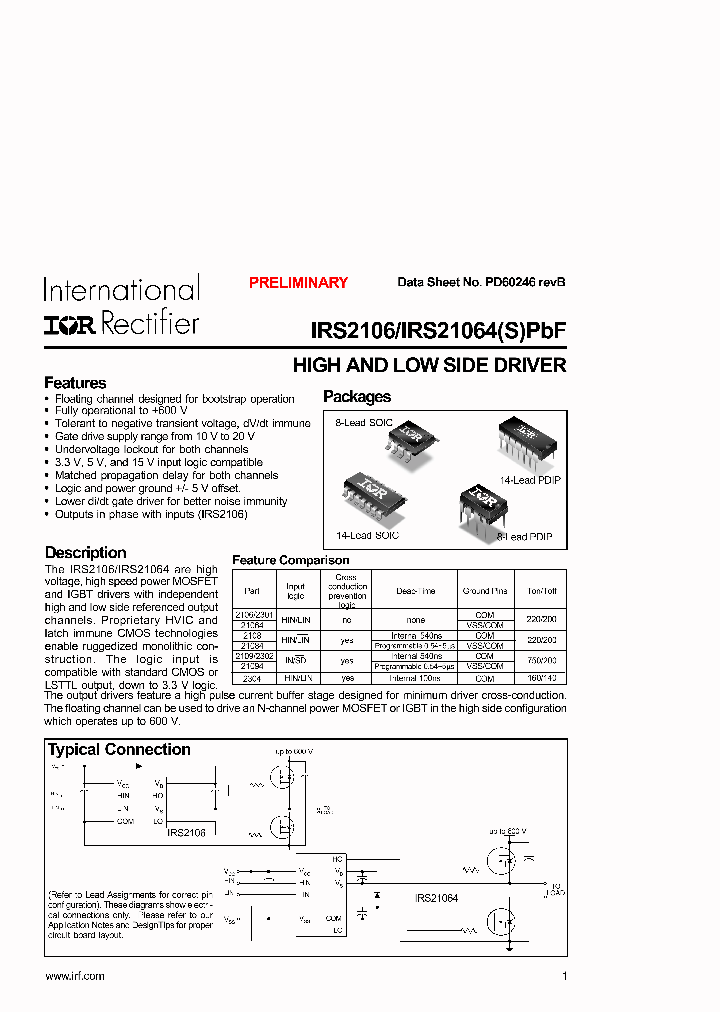 IRS2106_4981490.PDF Datasheet