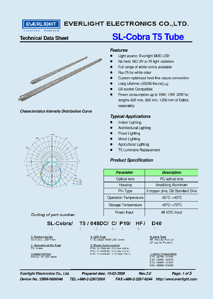 SL-COBRAT5TUBE_4987155.PDF Datasheet