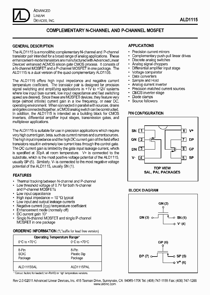 ALD111511_4988669.PDF Datasheet