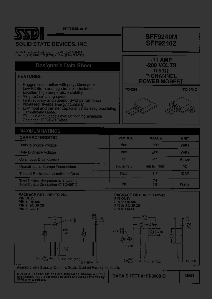 SFF9240M_4990690.PDF Datasheet