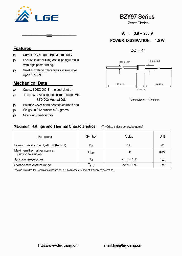 BZY97C100_4992309.PDF Datasheet