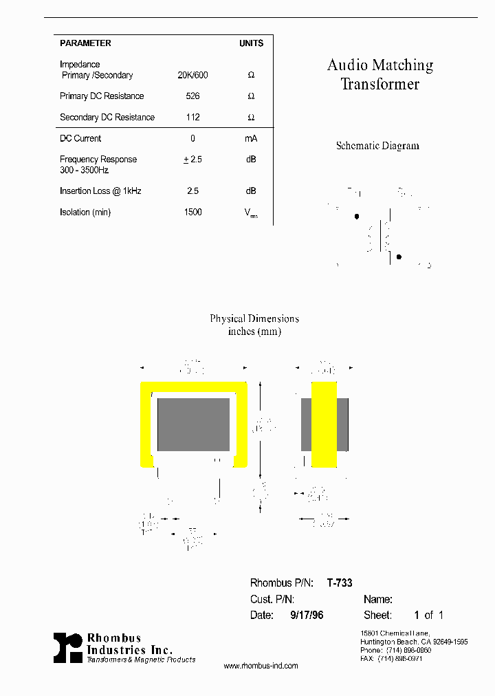 T-733_4994587.PDF Datasheet