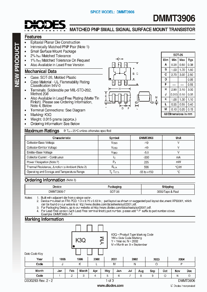 DMMT3906_4994741.PDF Datasheet