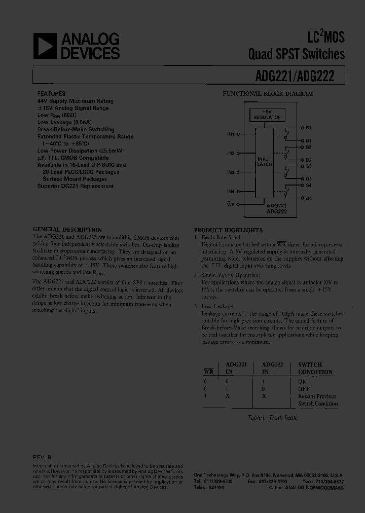 ADG221BCHIPS_4996380.PDF Datasheet
