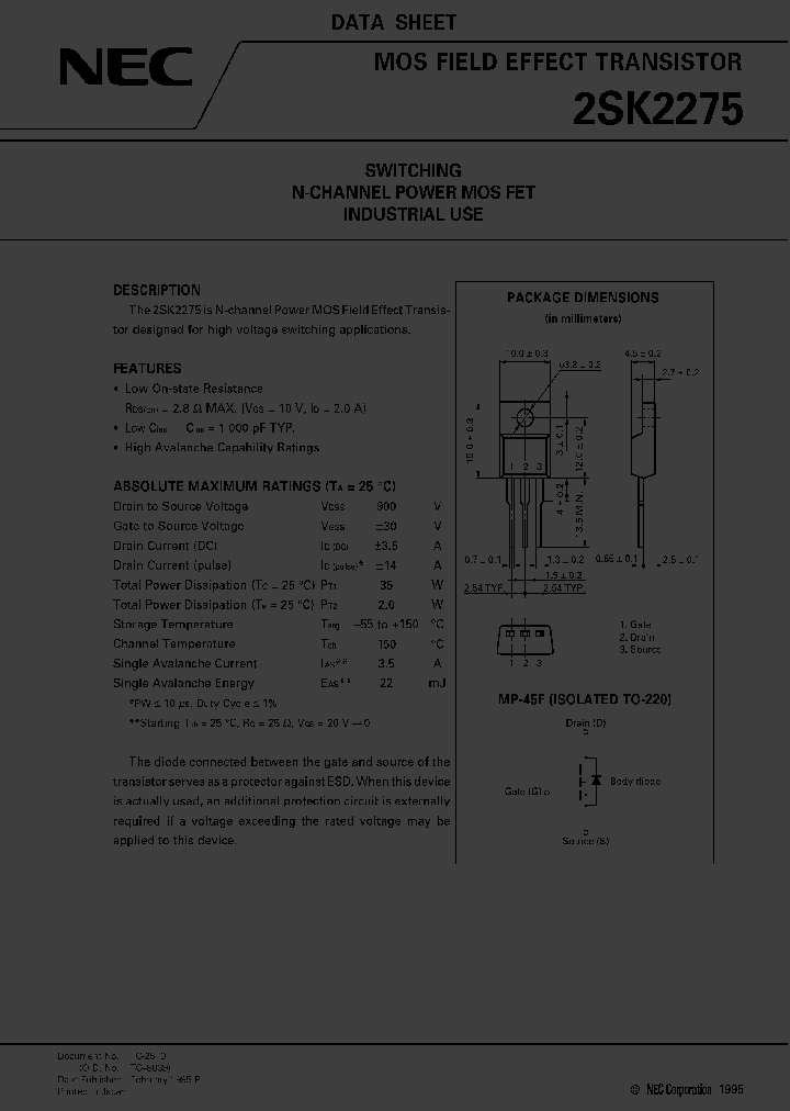2SK2275_5000955.PDF Datasheet