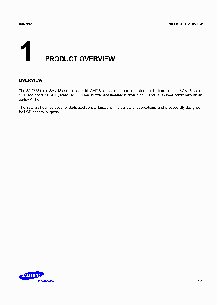 S3C7281_5000249.PDF Datasheet