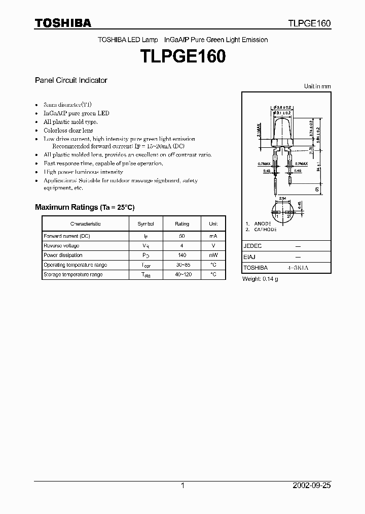 TLPGE160_4995185.PDF Datasheet