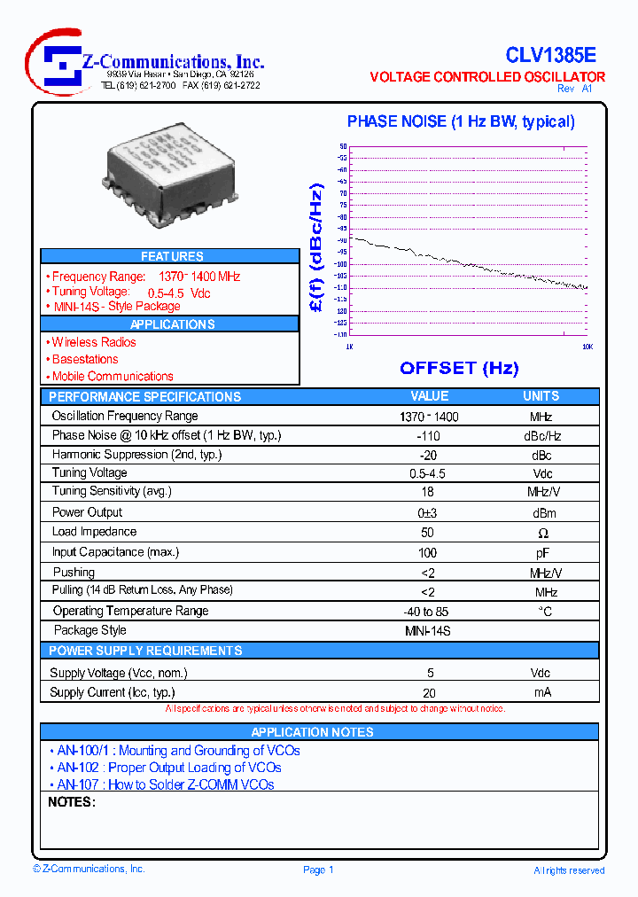 CLV1385E_5001448.PDF Datasheet