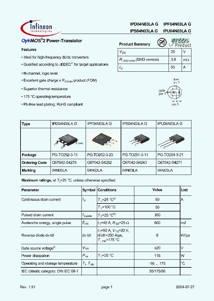 IPS04N03LA_5006132.PDF Datasheet